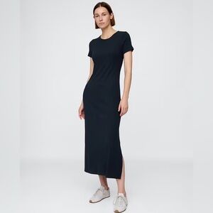 GAP NWT Black Maxi Thirt Dress 100% Cotton. Medium